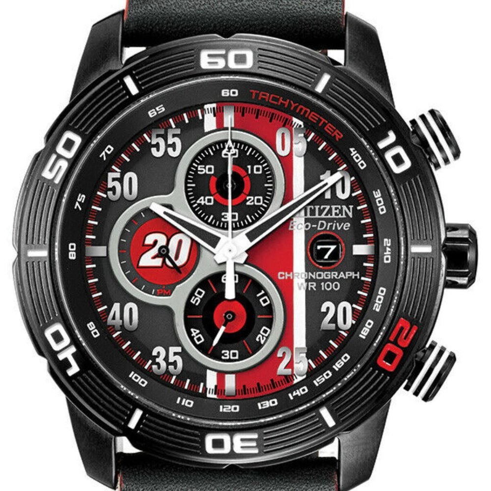SALE! CITIZEN CHRONO 45MM RED/BLACK WATCH